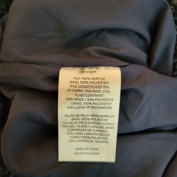 PENDLETON Women's Fuzzy full zip Jacket Size Medium NWT blue - Picture 8 of 8